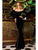 Cristallini - SKA892 Velvet Off-Shoulder Long Sleeve Dress In Green