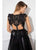 Cristallini - SKA923 Embellished V-neck Ballgown In Black