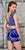 Angela & Alison - 771049 Two Piece V-neck Romper In Blue