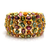 Tresor Collection - Multi Color Tourmaline And Diamond Bracelet in 18kt Yellow Gold