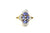 Tanzanite and Diamond Ring in 18K Yellow Gold
