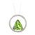 Tresor Collection - Peridot and Diamond Pendant In 18K White Gold