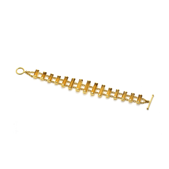 Tresor Collection - Citrine Xylophone Bracelet in 18kt Yellow Gold