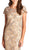 Leaf Lace Overlay Cocktail Dress