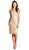 Leaf Lace Overlay Cocktail Dress