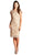 Leaf Lace Overlay Cocktail Dress