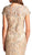 Leaf Lace Overlay Cocktail Dress