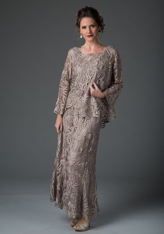 D1104 Rose Lace Three Pieces Skirt Set