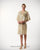 D1107 Rose Flower Cape with Short Dress