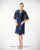 D1107 Rose Flower Cape with Short Dress