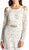 Cold Shoulder Ivory Evening Dress