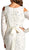 Cold Shoulder Ivory Evening Dress