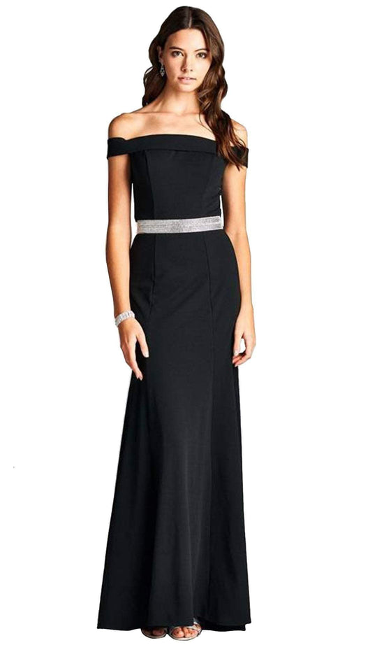 Off Shoulder Long Formal Evening Dress