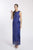 Soulmates - D1312 Crochet Sleeveless Long Dress Gown in Blue