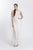 Soulmates - D1312 Crochet Sleeveless Long Dress Gown in White