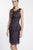 D1314 Chic Peplum Sleeveless Top with Knee Length Skirt