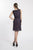 D1314 Chic Peplum Sleeveless Top with Knee Length Skirt