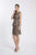 Soulmates - D1314 Chic Peplum Sleeveless Top with Knee Length Skirt