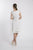 D1319 White Crochet Lace Wedding Party Bridal Shower Dress