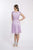 Soulmates - D1319 Women's Boat Neck A-Line Lace Cocktail Dress in Purple
