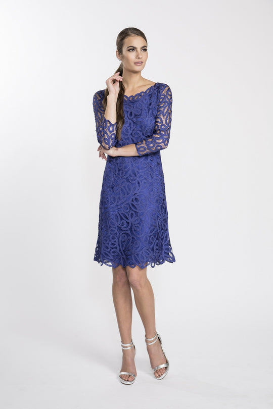 D1322 Hand Crochet Classic Short Dress