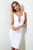 Donna Mizani - Lace Up Midi in White