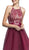 Halter Cocktail Dress with Ribbon Sash Waistband