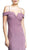 Aspeed Design Fitted Off Shoulder Evening Gown D160 In Purple