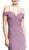 Off Shoulder With Spaghetti Straps Evening Dress