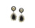 Black & Brown Diamonds Earring in 18K White Gold