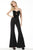 Jovani - 18891 Embellished Sweetheart Bell Jumpsuit In Black