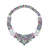 Tresor Collection - Multicolor Spinal, Tanzanite, Tsavorite Garnet and Diamond Necklace in 18k White Gold