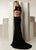 Jasz Couture - 6263 Sheer Sleeveless Fitted Evening Dress In Black