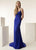Jasz Couture - 6273 Fitted Scoop Evening Gown In Blue