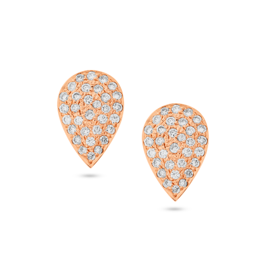 Tresor Collection - Earring With Diamond in 18k Rose Gold