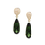 Tresor Collection - Green Tourmaline & Diamond Earrings In 18k Yellow Gold