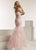 Jasz Couture - 6319 Lace Appliqued Strapless Mermaid Gown In Pink