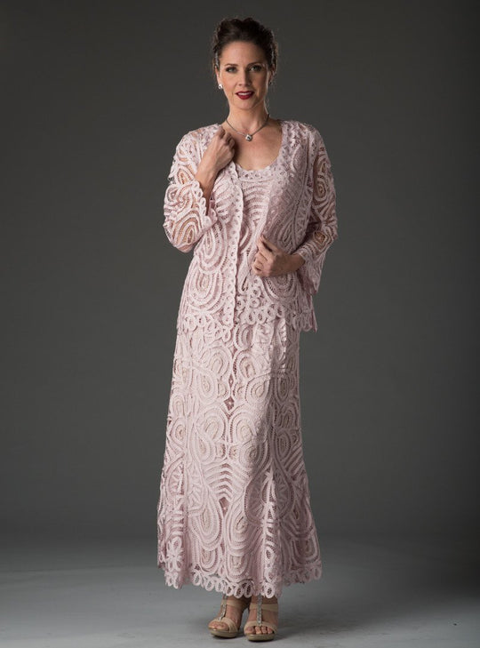 D7051- Three Piece Paisley Jacket Tank and Skirt Set