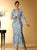 D7068 Unique Hand Crochet Straps Lace Three Pieces Gown