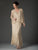 D7156 Beaded Crochet Evening Dress Set