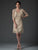 D7186 ROSE HANDMADE TWO PIECE SHORT DRESS AND JACKET