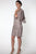 D7186 ROSE HANDMADE TWO PIECE SHORT DRESS AND JACKET