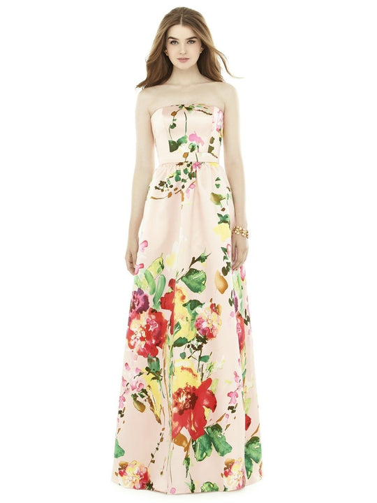 D724FP Bridesmaid Dress in Blush Bouquet