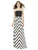 D724P Bridesmaid Dress in Ivory Black