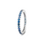 Tresor Collection - Blue Sapphire Ring Band in 18k White Gold