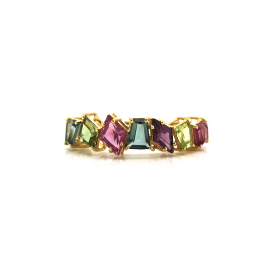 Tresor Collection - Multi-Color Tourmaline Ring In 18K Multi-Color Tourmaline