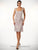 D8066 Three Piece Siver Ribbon Short Skirt Set