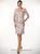 D8066 Three Piece Siver Ribbon Short Skirt Set