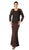 Soulmates - D888709 V-Neck Twin Set with Solid Skirt