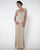 Soulmates - D888709 V-Neck Twin Set with Solid Skirt